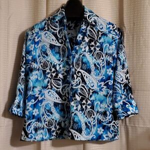 JOANNA vintage  button up shirt blue M